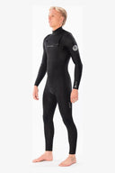 RIP CURL DAWN PATROL 32MM GB CHEST ZIP STEAMER - BLACK