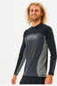 RIP CURL DRIVE RELAXED LONG SLEEVE UV TEE - BLACK