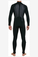 DEFENDER 3/2MM BACK ZIP - BLACK