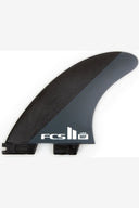 FCS II MICK FANNING NEO CARBON THRUSTER SET - BLACK/CHARCOAL