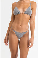 RHYTHM GEO STRING PANT BLACK / WHITE