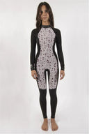 WOMENS SEVEN SEAS 4/3 BZ FULL - SOLID BLACK