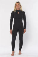 WOMENS SEVEN SEAS 4/3 BZ FULL - SOLID BLACK