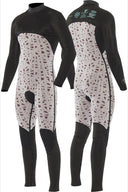 VISSLA HIGH SEAS II 4/3MM FULL CHEST ZIP WETSUIT - STEALTH