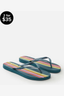 RIP CURL WAVE SHAPERS JANDALS - BLUE