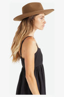 BRIXTON JO RANCHER FELT HAT FEDORA DESERT PALM
