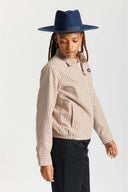 BRIXTON JO RANCHER FEDORA HAT WASHED NAVY / NAVY