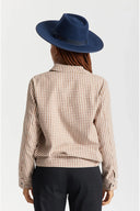BRIXTON JO RANCHER FEDORA HAT WASHED NAVY / NAVY