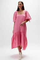 RUESTIIC LYRA MAXI DRESS - PEONY PINK