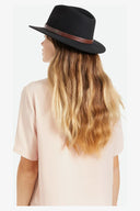 BRIXTON MESSER FEDORA FELT HAT BLACK
