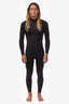 VISSLA 7 SEAS 4-3 FULL CHEST ZIP WETSUIT - BLACK