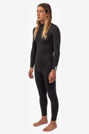 VISSLA 7 SEAS 4-3 FULL CHEST ZIP WETSUIT - BLACK