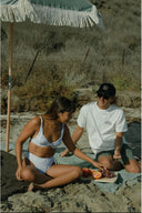 RHYTHM PARADISO DEEP V HI WAIST PANT - BLUE