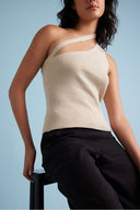 HUFFER DUSK ONE SHOULDER TANK - OAT