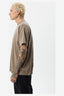 AFENDS OUTLINE - RECYCLED OVERSIZED T-SHIRT - BEECHWOOD