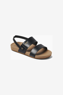 REEF LITTLE VISTA BLACK TAN TODDLE SANDALS