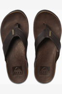 REEF LEATHER JANDAL J BAY III DARK BROWN 