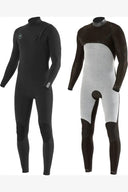 VISSLA SEVEN SEAS 3/2mm CHEST ZIP - BLACK