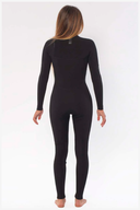 SISSTREVOLUTION SEVEN SEAS 3/2MM CHEST ZIP WETSUIT SOLID BLACK