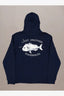 JUST ANOTHER FISHERMAN SNAPPER LOGO HOOD - NAVY