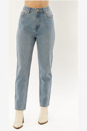 AMUSE SOCIETY STELLA WOVEN DENIM PANT - INDIGO WASH