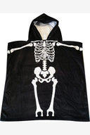STICKY JOHNSON SKELETON HOODED PONCHO TOWELS