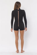 SUMMER SEAS 2/2 L/S ONE PIECE - SOLID BLACK