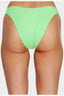 SURF CHECK HIKE BIKINI BOTTOM NEON GREEN