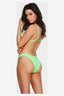 SURF CHECK HIKE BIKINI BOTTOM NEON GREEN