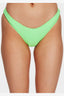 SURF CHECK HIKE BIKINI BOTTOM NEON GREEN