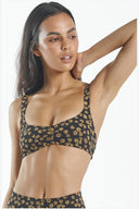 THRILLS DAISY CROP BIKINI TOP BLACK MOUNTSURFSHOP