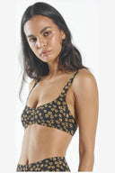 THRILLS DAISY CROP BIKINI TOP BLACK MOUNTSURFSHOP