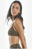 THRILLS DAISY CROP BIKINI TOP BLACK MOUNTSURFSHOP