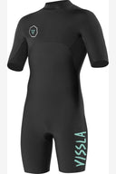 VISSLA BOYS 22MM BACKZIP SPRING WETSUIT BLACK MOUNT SURF SHOP