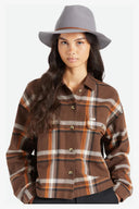 BRIXTON WESLEY FEDORA FELT HAT GREY