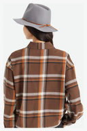 BRIXTON WESLEY FEDORA FELT HAT GREY