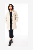 HUFFER SIENNA WOOL COAT - OAT MARLE