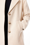 HUFFER SIENNA WOOL COAT - OAT MARLE