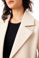 HUFFER SIENNA WOOL COAT - OAT MARLE