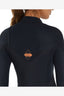 WOMENS HYPERFREAK CHEST ZIP 3/2MM - BLACK
