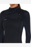 WOMENS HYPERFREAK CHEST ZIP 3/2MM - BLACK