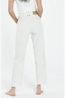 PAIGE BUTTON JEAN - SHADY WHITE