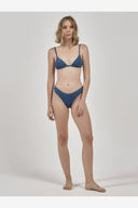 THRILLS ADIRA THONG BIKINI BOTTOM  - BOTANICAL BLUE