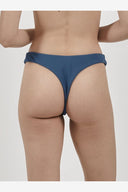 THRILLS ADIRA THONG BIKINI BOTTOM  - BOTANICAL BLUE