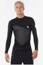 RIP CURL OMEGA LONG SLEEVE WETSUIT JACKET - BLACK