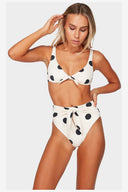 AURORA SPOT HIGH WAISTED BIKINI BOTTOM