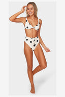 AURORA SPOT HIGH WAISTED BIKINI BOTTOM