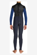 ONEILL KIDS DEFENDER BACK ZIP 4/3mm WETSUIT GUNMETAL BLACK MARINE