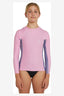 O'NEILL GIRLS CLASSIC UV LONG SLEEVE RASH VEST - PINK