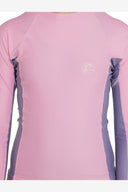 O'NEILL GIRLS CLASSIC UV LONG SLEEVE RASH VEST - PINK